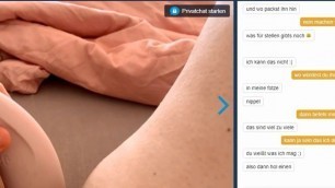 Amazing Austrian Chatrandom Girl plays with my chastity cock