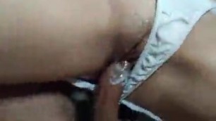 So much thick sperm inside daughter's pussy