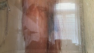 Jerk Off 18 cm Cock in the Shower