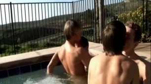 Cute Twinks Playing and Fucking after Poolparty