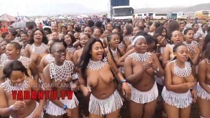 Busty topless South African Zulu girls during Reed Rance