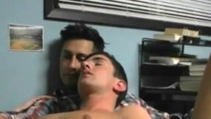 College Boys Masturbate Together in Dorm Room