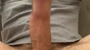 Young long cock edging to orgasm