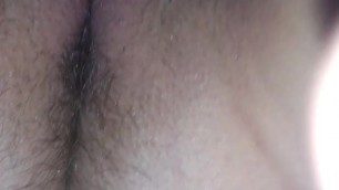 Wife's big long outer pussy lips