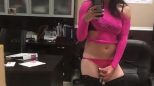 Chrissy Cocoa dancing like a cumslut faggot crossdresser