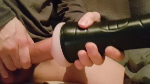 Playing with Mouth Fleshlight (No Cum)