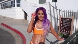 Vlog Day at the Beach sexy girl me Natalie Eva Marie